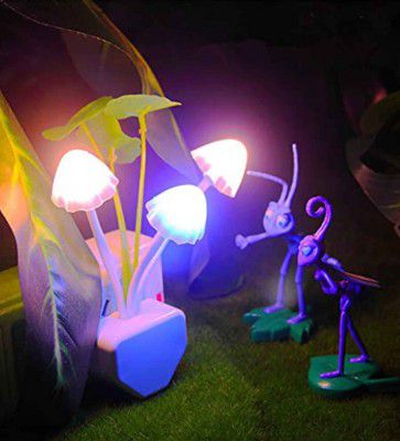 Led Night Lamp Auto On/Off with LDR SensorMushroom Plug-in Lamp