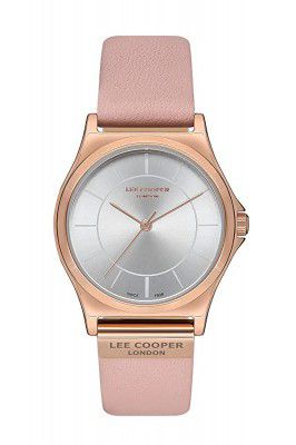 Lee Cooper 11.Collection Quartz Silver Round Dial Womens Watch - LC07180.438