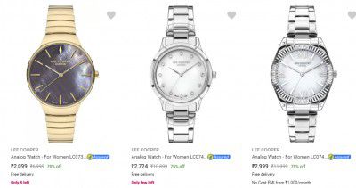 Lee Cooper Watches at Minimum 86% off