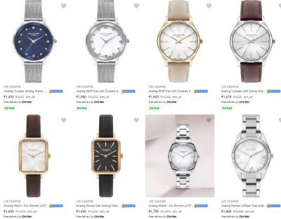 Lee Cooper Women's Wrist Watches Upto 85% Off