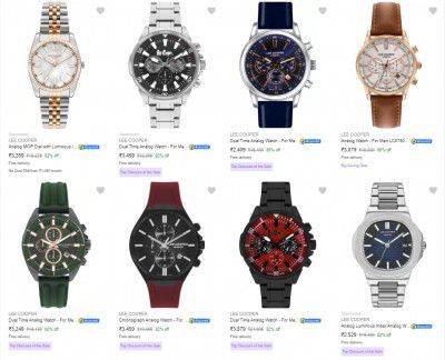 Lee Cooper Wrist Watches Minimum 80% Off