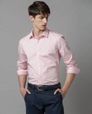 Lee Cross  Men Regular Fit Solid Spread Collar Casual Shirt