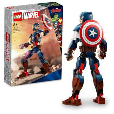 LEGO Marvel Captain America Construction Figure 76258 Building Toy Set (310 Pcs),Multicolor