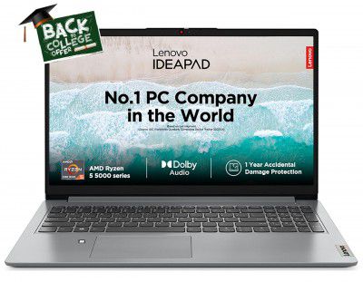 Lenovo IdeaPad 1 AMD Ryzen 5 5500U 82R400BGIN Laptop (8GB RAM + 512GB SSD)