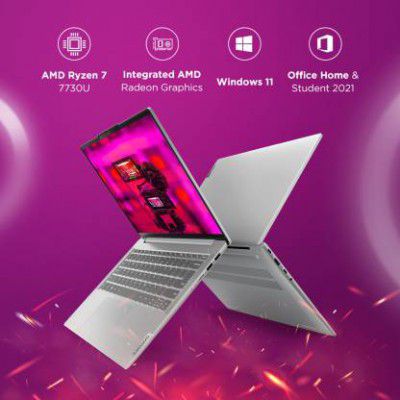 Lenovo 82XE0072IN IdeaPad Slim 5 AMD Ryzen 7 Octa Core 7730U - (16 GB/SSD/512 GB SSD) 14ABR8 Laptop