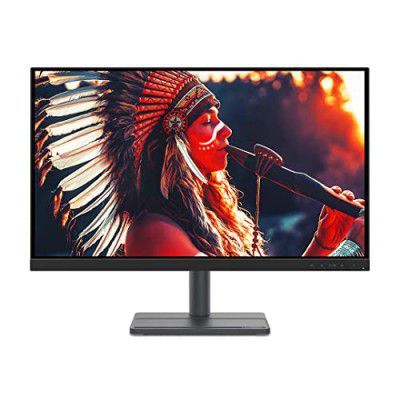 Lenovo L-Series (27 Inch) FHD IPS Ultraslim Monitor, 1920 x 1080 Pixels |16.7 Mn Colors, 75Hz, 4ms, AMD FreeSync, HDMI, TUV Eye Comfort & Low Blue Light, Raven Black