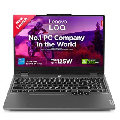 Lenovo LOQ 12th Gen Intel Core i5-12450HX 83GS003UIN Gaming Laptop (16GB RAM + 512GB SSD + NVDIA RTX 3050 6GB Graphics)