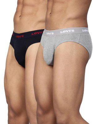 Levi's 009 Neo Brief for Men with Contoured Double Pouch, Tag Free Comfort & Smartskin Technology (Pack of 2)