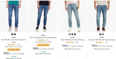 Levi's Men Jeans Minimum 70% Off