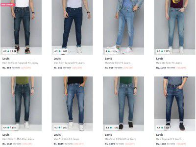 Levis Men's Jean's Upto 70% Off | Starts ₹1079