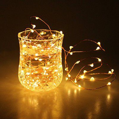 Lexton 3 Meter 30 Led Copper String Light Battery Operated (Battery Not Included)|for Indoor & Outdoor Decorations (Warm White, Pack of 1)