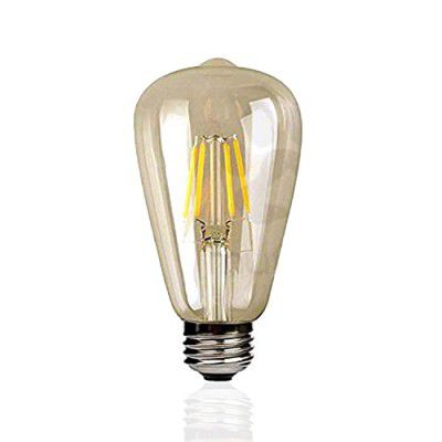 Lexton Filament Bulb 4W 220V Antique Vintage Glass Light E27 Base Decoration for Home (Yellow, 2700K, Pack of 1)