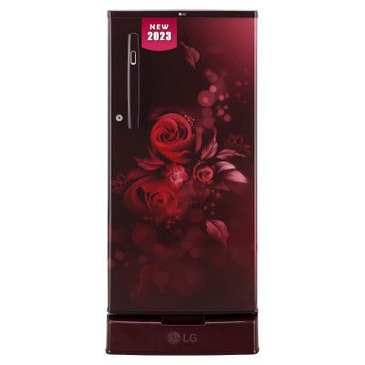 LG 185 L 4 Star Inverter Direct-Cool Single Door Refrigerator (GL-D199OSEY)