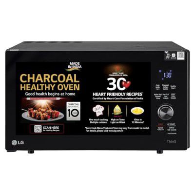 LG 28 L Wi-Fi Enabled Charcoal Convection Healthy MJEN286UFW Microwave Oven