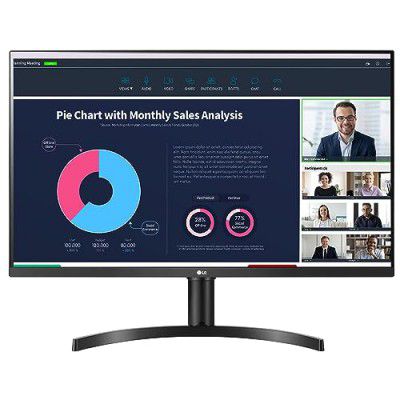 LG 31.5 (80.01cm) QHD (2560x1440) IPS Monitor with AMD FreeSync, HDR 10, Color Calibrated (32QN650), Black