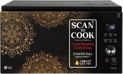 [Extra ₹5450 OFF] LG 32L 360 Motorised Rotisserie, Wi-Fi Enabled Charcoal Convection Microwave Oven (MJEN326PKW)