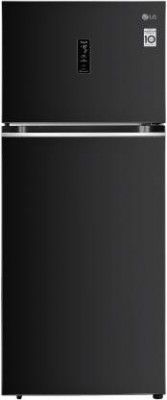 LG 398 L Frost Free Double Door 3 Star Convertible Refrigerator with Smart Inverter with Door Cooling+ Wi-Fi & Hygiene Fresh  (Ebony Sheen, GL-T422VESX)