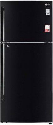 LG 437 L Frost Free Double Door 2 Star Refrigerator (Ebony Sheen, GL-T432AESY)