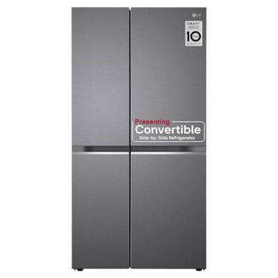 LG 650 L Frost Free Smart Inverter Double Door Side By Side Refrigerator (GL-B257HDS3)