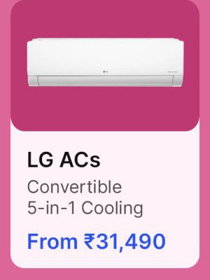 LG convertible ACs from ₹ 31490 in Flipkart Big Billion Days Sale 