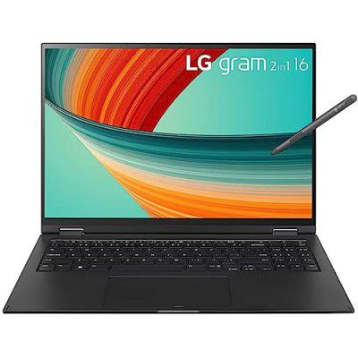 LG gram360 16-Inch Intel 13thGen EVO i7-1360P IPS Gorilla Glare Touch Screen Laptop (16:10/16GB LPDDR5 RAM/1TB SSD/with Stylus Pen)