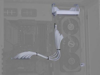 Lian Li O11DE-2W Upright GPU Kit I Upright Graphics Card Kit for O11D EVO - White - G89.011DE-2W.in