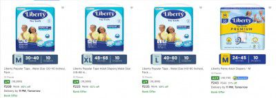 Liberty Adult Diapers Upto 74% Off