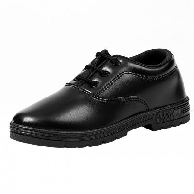 Liberty Prefect Black Kids School Shoes