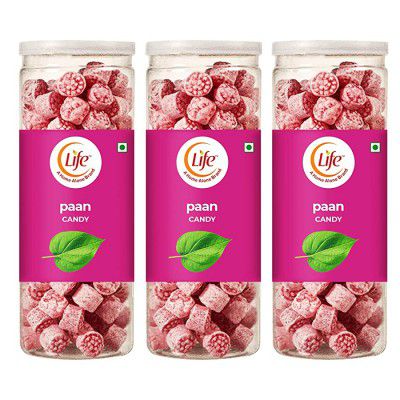 Life Paan Candy | Digestive | Sweet Toffee | Nawabi Paan | pack of 3 | Candy (3 x 230g)