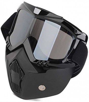 Life Systems Enterprises Life Systems BIKE /Outdoor Cycling Mask Goggles Snow Sports Skiing Full Face Mask Glasses Convenient Life Chainsaw Helmet (Size - FREE SIZE)