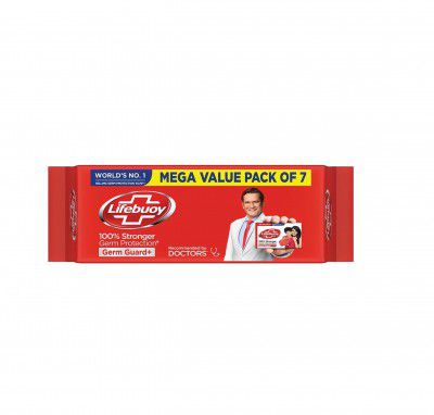 Lifebuoy Total 10 Germ Protection Bathing Soap Bar 125 g (Combo Pack of 7)