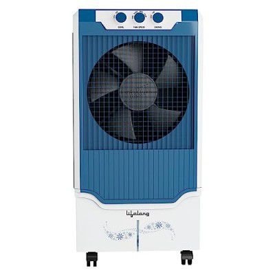 Lifelong 100L Air Cooler with Water Level Indicator, Ice Chamber, Multi-Way Air Deflection, Powerful Air Throw, Honeycomb pads (White, LLAC990, 1 Year Manufacturer's Warranty)