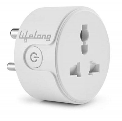 Lifelong 10A Smart Plug Suitable for Appliances Such as Televisions, Electric Kettle, Table Fans, Set top Box, Air purifiers(Compatible with Alexa and Google Assistant)