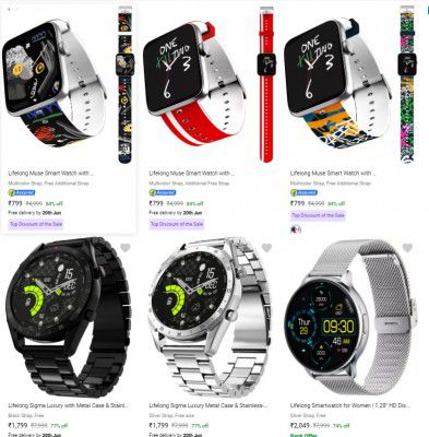 Lifelong Calling Smartwatch at ₹799