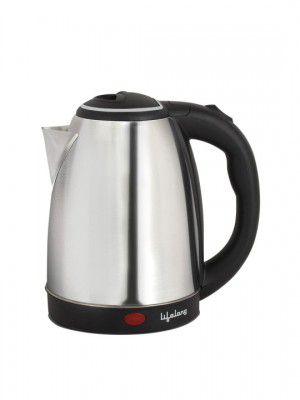 Lifelong Grey & Black 1500 Watt Stainless Steel Electric Kettle-1.5L