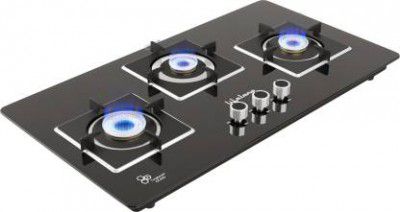 Lifelong Lexus LLHT003 Toughened Glass Counter Top Hob Top Cooktop (3 Burner) Glass Manual Hob (3 Burners)