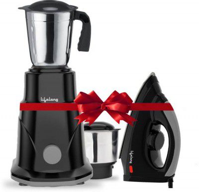 Lifelong LLCMG01 Duos 500 Mixer Grinder (2 Jars, Black)