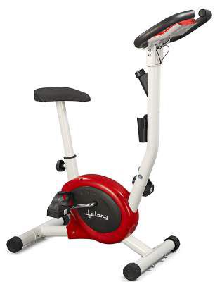 Lifelong LLF108 FitPro Stationary Exercise Belt Bike for Weight Loss at Home with Display and Resistance Control