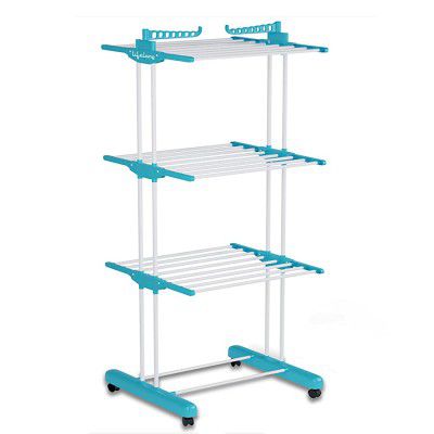 Lifelong LLHICDT09 Cloth Drying Layered Foldable Stand with Wheels