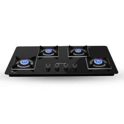 Lifelong LLHT914 Sigma Plus Auto Ignition Counter-Top Hob Top| High Efficiency 4 Burner| Sleek Design| Toughened Glass Top Cooktop