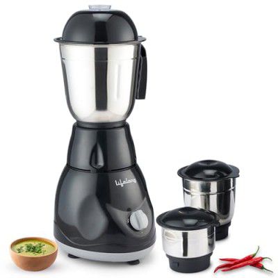 Lifelong Mixer Grinder for Kitchen - 3 Jars 500 Watt Mixie - (LLMG23)