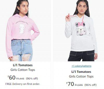 Li'l Tomatoes Girls Clothing Upto 96% Off