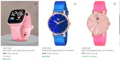 Limestone Wrist Watches Upto 90% Off