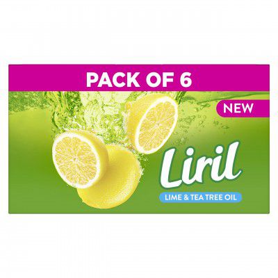 Liril Lemon & Tea Tree Oil Soap 125 g (Pack of 6)