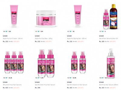 Myntra : Livon Hair Care Product Upto 65% Off