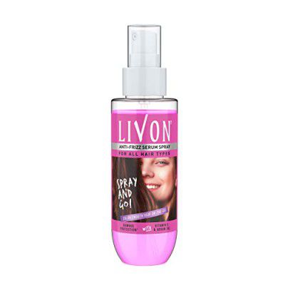 Livon Shake & Spray Serum for Women & Men |For Frizz-free, Smooth & Glossy Hair on-the-go | With Argan Oil & Vitamin E |100ml