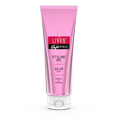 Livon Style Pro Hair Styling Gel | 24-Hour Hold | With Matcha and Proteins 100 ml