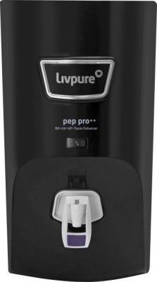 LIVPURE LIV-PEP-PRO-PLUS+ BLACK 7 L RO + UV + UF Water Purifier