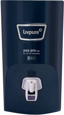 LIVPURE LIV-PEP-PRO-STAR. 7 L RO + UV + UF + Minerals Water Purifier (Blue, White)