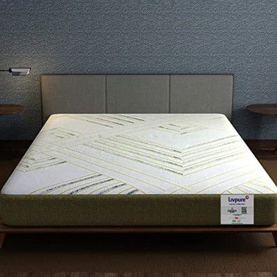 Livpure Smart Regal Latex Mattress | Stress Relieving Biocrystals |5D Sleep Zones | Luxury Cooling Comfort| with Dow ComfortScience | Bamboo Fabric | King 72x72x8 inches with Removable Zipper Cover